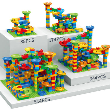 Marble Track Adventure | Hours of play fun for everyone - Building blocks Marble run